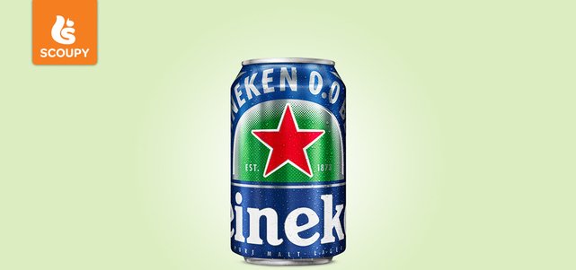 Heineken® 0.0 blik: van €0,98* voor €0,-