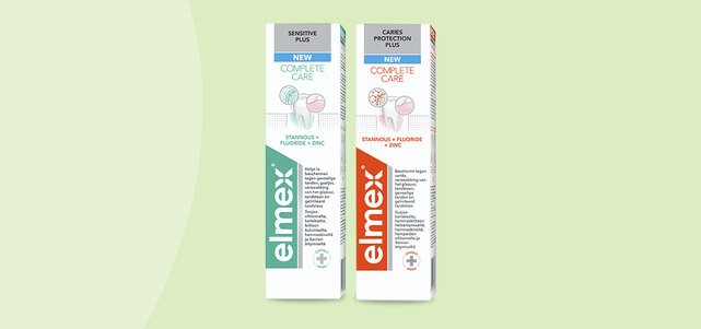 elmex® Plus Complete Care tandpasta: van €6,19* voor €3,10