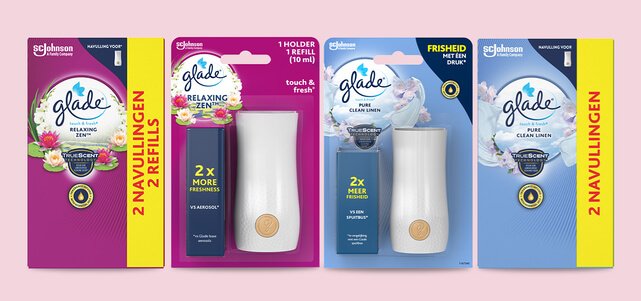 Glade Touch & Fresh houder of navulling: 50% cashback