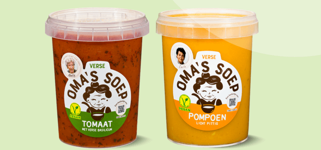 Oma's Soep Tomaat of Pompoen: van €3,99* voor €2,-