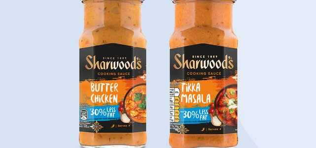Sharwood’s Cooking Sauce less fat: 50% cashback