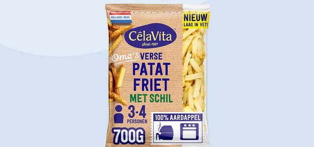CêlaVíta Verse Patat-Friet met schil: van €1,99* voor €1,-