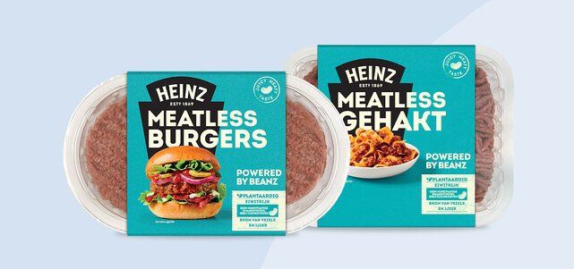 Heinz Meatless Burgers óf Gehakt: van €3,99-€4,29* voor €0,-