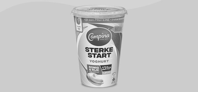 Campina Sterke Start yoghurt Rijk & Romig: voor €0,-